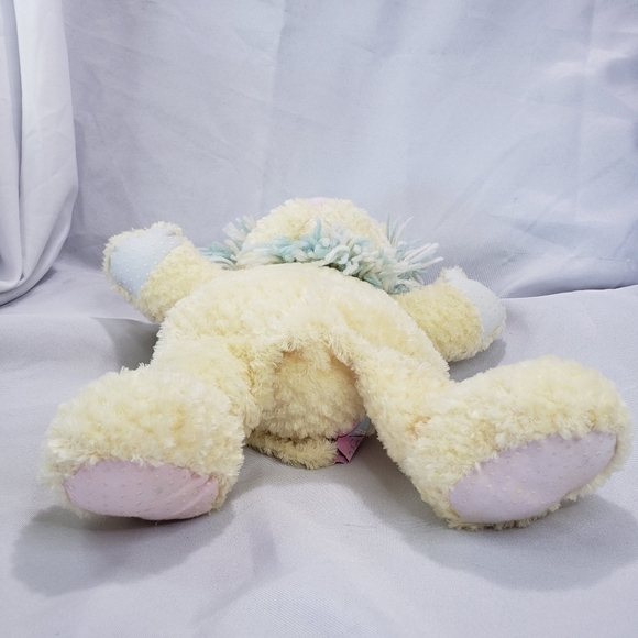 First & Main Baby Yellow Lion Plush Stuffed Toy Terry Fleece Textured 14 Inch - Picture 5 of 9